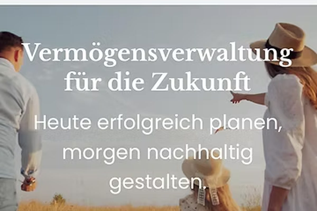 Screenshot der Webseite von Trusted Advisors Wealth Management